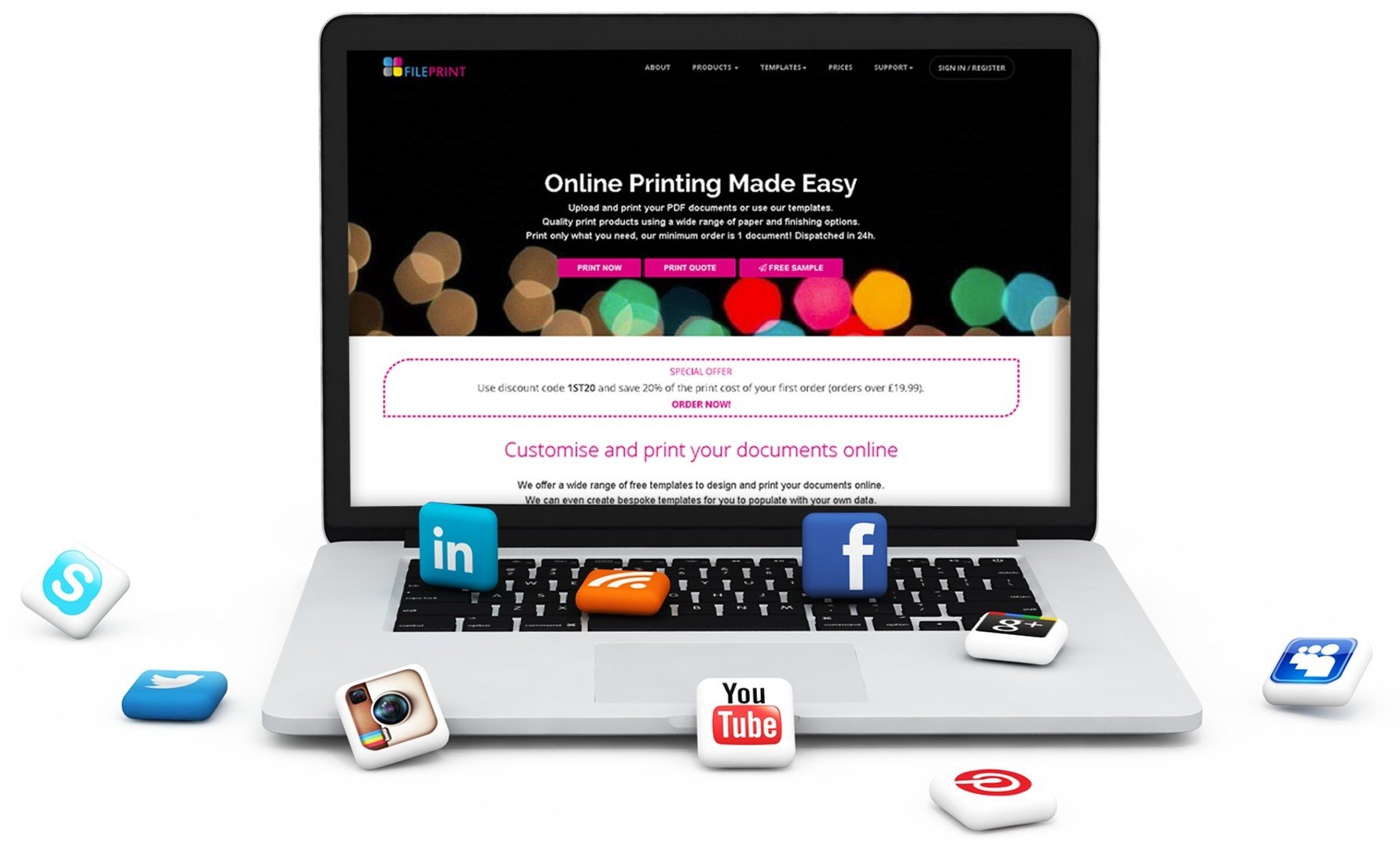 Web-to-print digital marketing